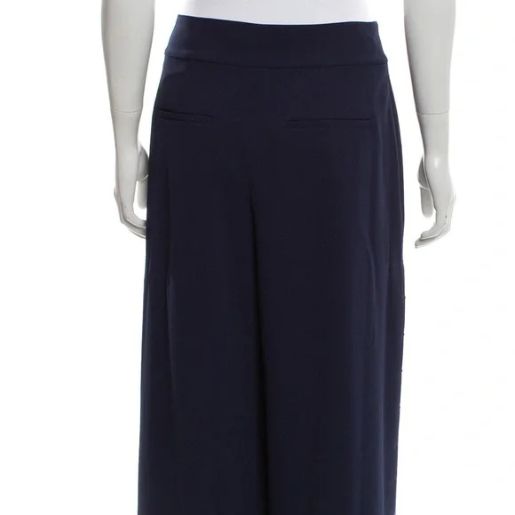 ALICE + OLIVIA High-Rise Navy Blue Wide-Leg Pants - Picture 5 of 8